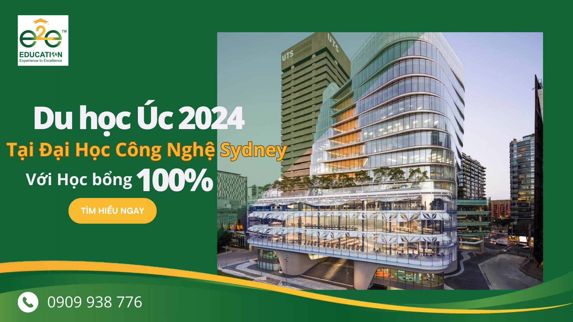 Du học Úc 2024 cùng học bổng lên đến 100% tại đại học Công nghệ Sydney