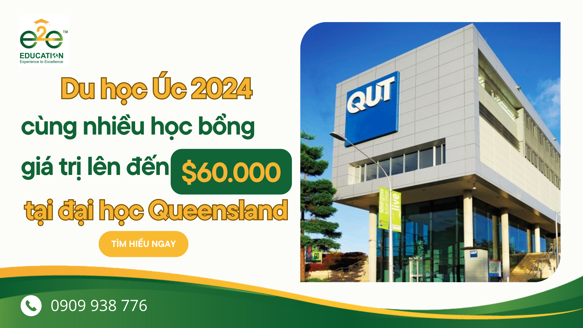 Du học Úc 2024 cùng nhiều học bổng giá trị lên đến $60.000 tại đại học Queensland