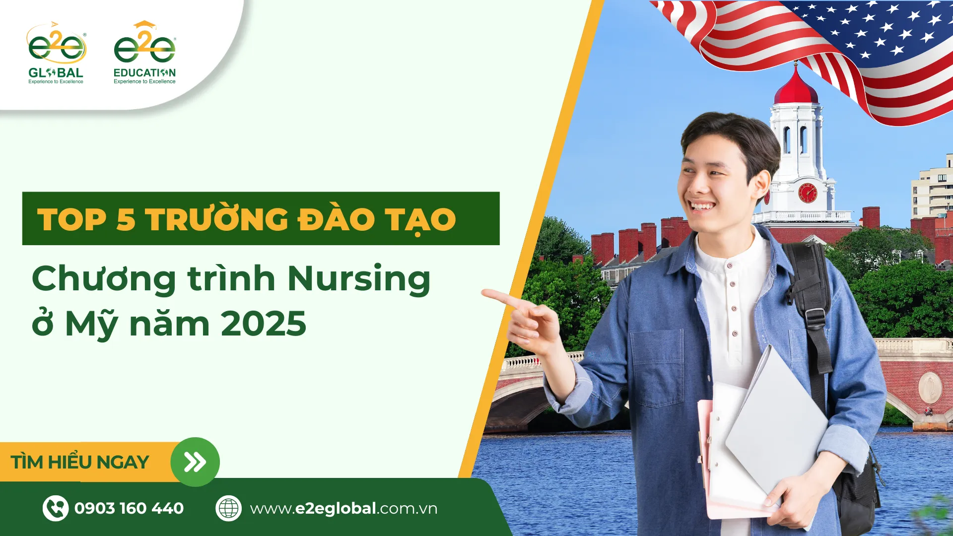 Top 5 trường đào tạo chương trình Nursing ở Mỹ năm 2025